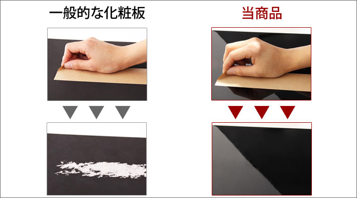 鏡面仕上げだから、傷や汚れにも強い。
