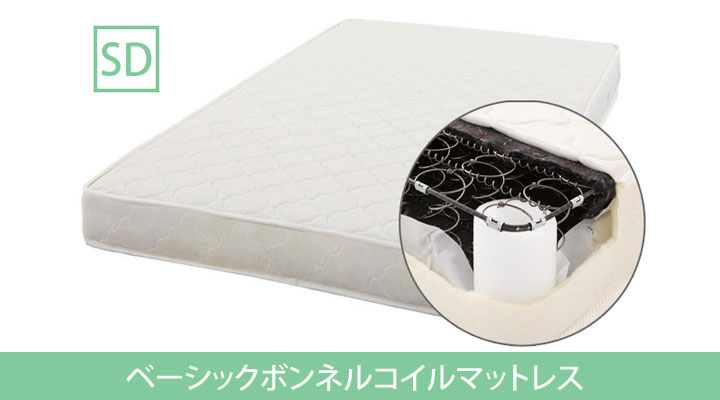 ベーシックボンネルコイルマットレス セミダブル